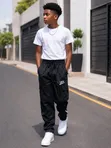 Classic Boys Clothing Set - Trousers + T-Shirt - 4