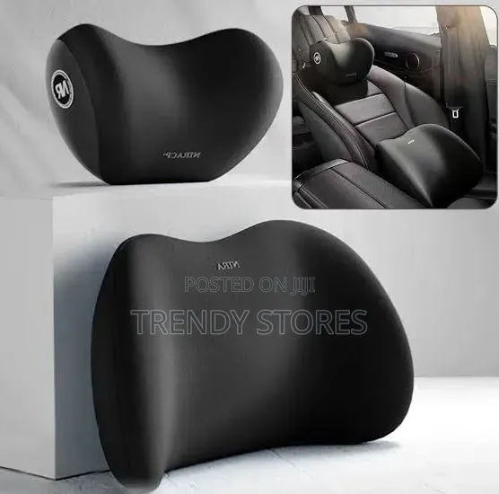 Nira 2-in-1 Back and Neck Support Pillow Set - Black - 1