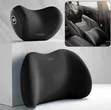 Nira 2-in-1 Back and Neck Support Pillow Set - Black - 1