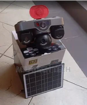 Triple Lens 4G Solar CCTV Camera with Siren