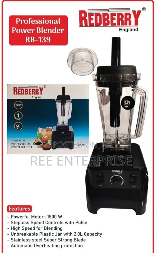 Redberry RB139 Commercial Blender - 1
