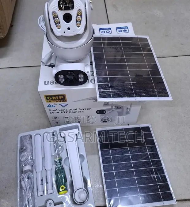 6MP Ubox Dual Lens 4G Solar Camera with Full Color Night Vision & 2-Way Audio - 1