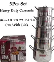 Redberry Premium Aluminium Casserole Set (5 Pcs) - 1