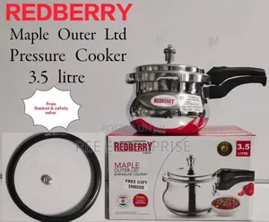 Redberry Premium Range Aluminium Maple Pressure Cooker 3.5L
