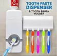 Toothpaste Dispenser & Toothbrush Holder (5 Slots) - 1