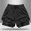 Unisex Two-in-One Gym Shorts - 4