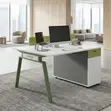 Modern Office Workstation Desk for Two - 1