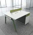 Modern Office Workstation Desk for Two - 5