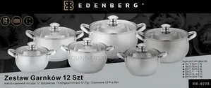 12pc Edenburg Stainless Steel Cookware Set