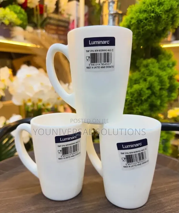 Set of 6 Luminarc New Morning White Cups - 1