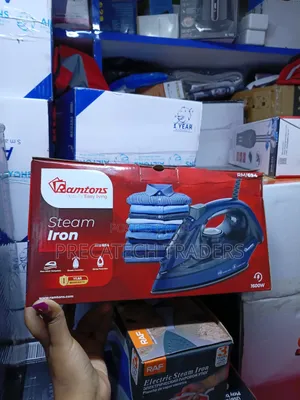 Ramtons 1600W Steam Iron Box - Non-Stick Soleplate