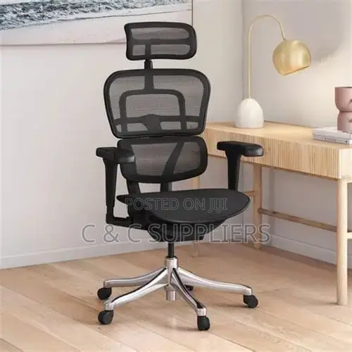 Black Full Mesh Orthopedic Home Chair - 1