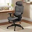 Black Full Mesh Orthopedic Home Chair - 3