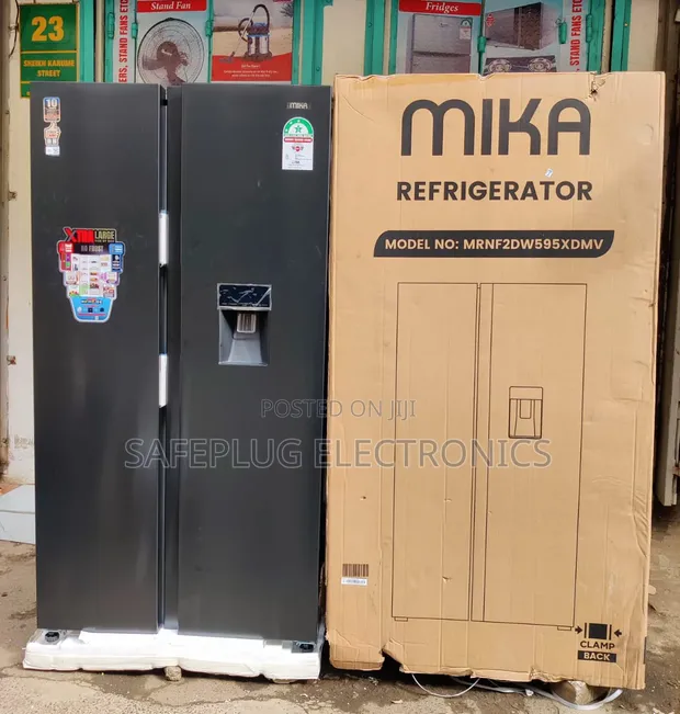 Mika 595L Side-by-Side Refrigerator with Dispenser - 1