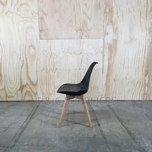 Modern Eames Style Dining Chair - Black