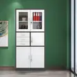 Modern Half Glass Storage Cabinet - 3