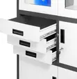 Modern Half Glass Storage Cabinet - 5