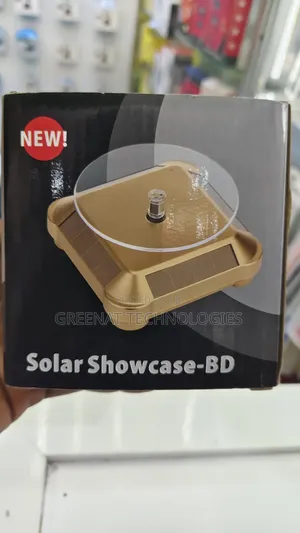 Solar Powered Rotating Display Stand