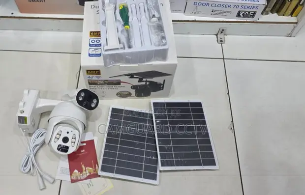 Ubox 4G Solar Security Camera 6MP Dual Lens Outdoor - 1