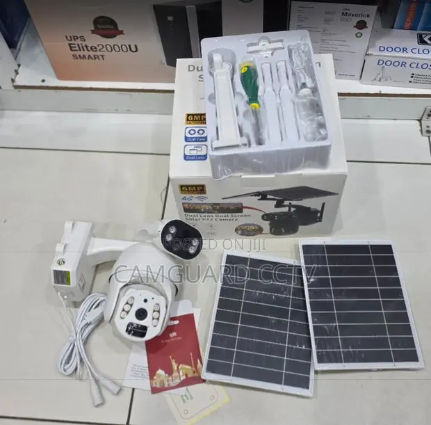 Ubox 6MP 4G Dual Lens Solar PTZ Camera - 1