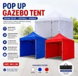 Foldable Gazebo Tent Outdoor Canopy with Side Walls - 1