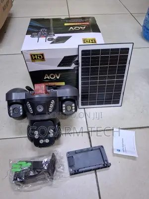 V380 Pro Solar 4G Outdoor Security Camera (Triple Lens)