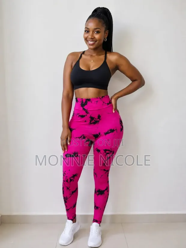 Neon Pink Leggings - 1