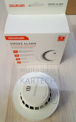 Wisualarm Photoelectric Smoke Alarm with 5-Year Battery