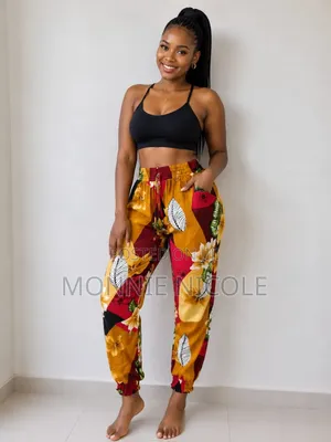 Women's Floral Pants - Free Size