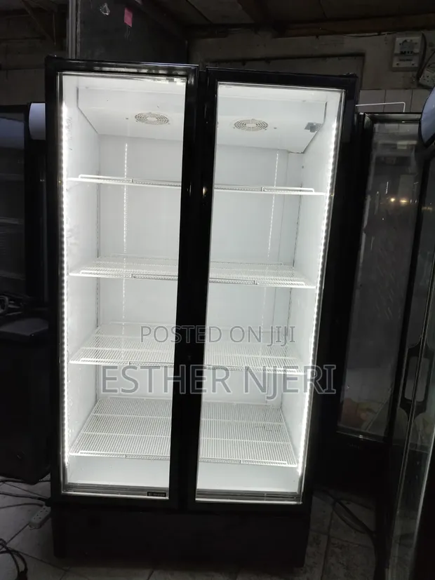 Super Clean Twin Door Display Counter Fridge - 900L - 1