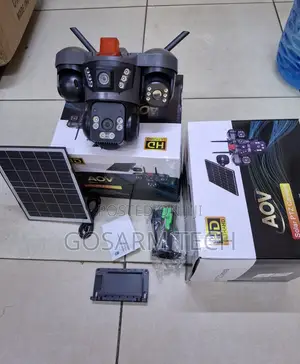 AOV V380 Triple Lens Solar 4G PTZ Camera