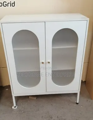 Imported Modern Shoe Storage Cabinet with Glass Door
