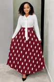 Polka Dot Maxi Skirt - Green - 3