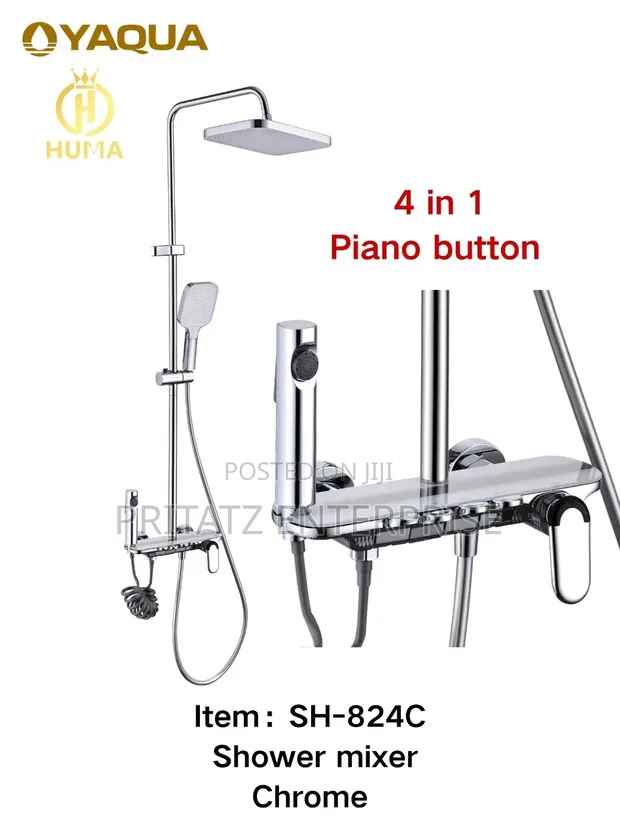 Piano Shower Raiser with 4-in-1 Button - 1