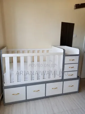 BUILT Baby Cot with Drawers - 5.5ft