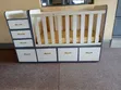 BUILT Baby Cot with Drawers - 5.5ft - 2