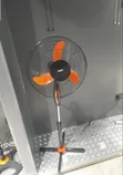 Mika 16-Inch Standing Fan - Orange & Black - 1