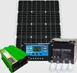 100W Solar Kit: Panel, 100Ah Battery, 300W Inverter, Controller - 2