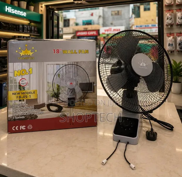 18-Inch Wall Fan with Remote - 1