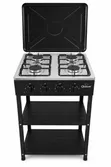 Olelon 4 Burner Full Gas Cooker with Shelves & Lock Lid - 1