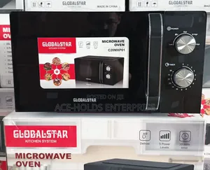 Globalstar 20L Manual Microwave Oven - Silver/Black