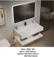 Elegant Wall-Mounted Bathroom Vanity Set - 1