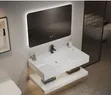 Elegant Wall-Mounted Bathroom Vanity Set - 2