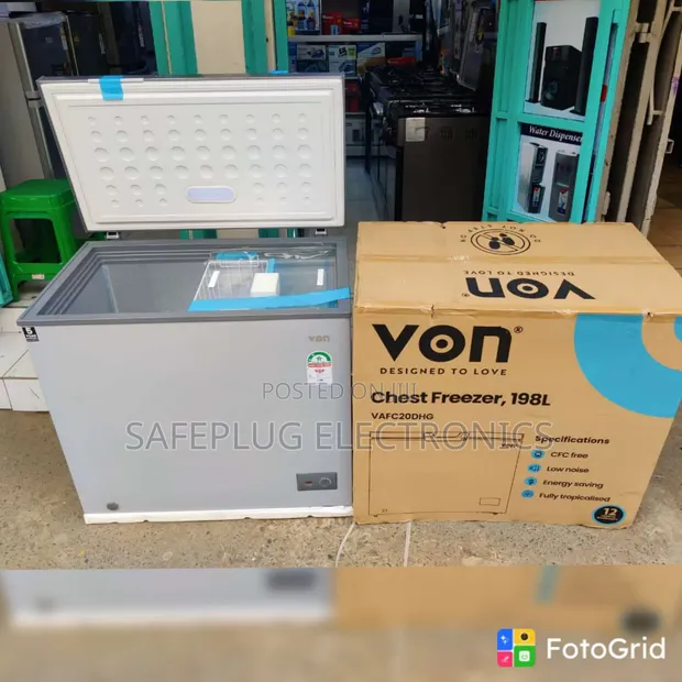 VON 198L Chest Freezer - Spacious & Reliable - 1