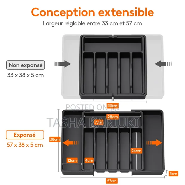 Expandable Cutlery Drawer Organizer - Large Size - 1