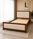 Oakline 5x6 Wooden Bed with Upholstered Headboard - 2