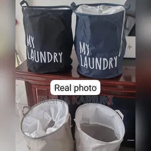 New Foldable Canvas Laundry Basket - Wholesale