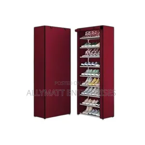 10-Layer Zipper Shoe Rack