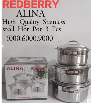 Alina 3-Piece Stainless Steel Hot Pot Set