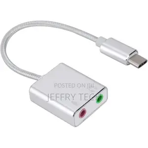 USB Type-C External Sound Card Adapter